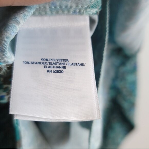 Lands End 365 Long Sleeve Tunic Top Roll Tab Sleeves Moisture Wicking - Picture 11 of 13